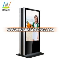 55inch floor stand double-sided kiosk double sided lcd monitor with bracket