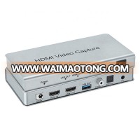 1080P HDMI to usb 3.0 video capture HDMI input+HDMI output+USB3.0 capture+audio extraction