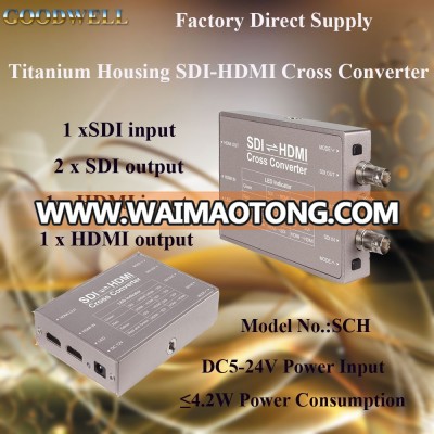 Retaining Original Image Quality and Resolution 3G/HD/SD-SDI to HDMI Broadcast Converter