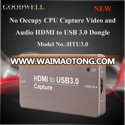 Metal Housing Portable Stream HD Video Live using an HDMI cable USB3 Capture HTU3.0