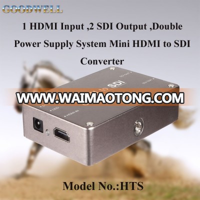 China Factory Direct Supply Multi Rate 3G-SDI 1080p60 HDMI to SDI device built in 1HDMI Input ,2 SDI Output ,Double Power Supply